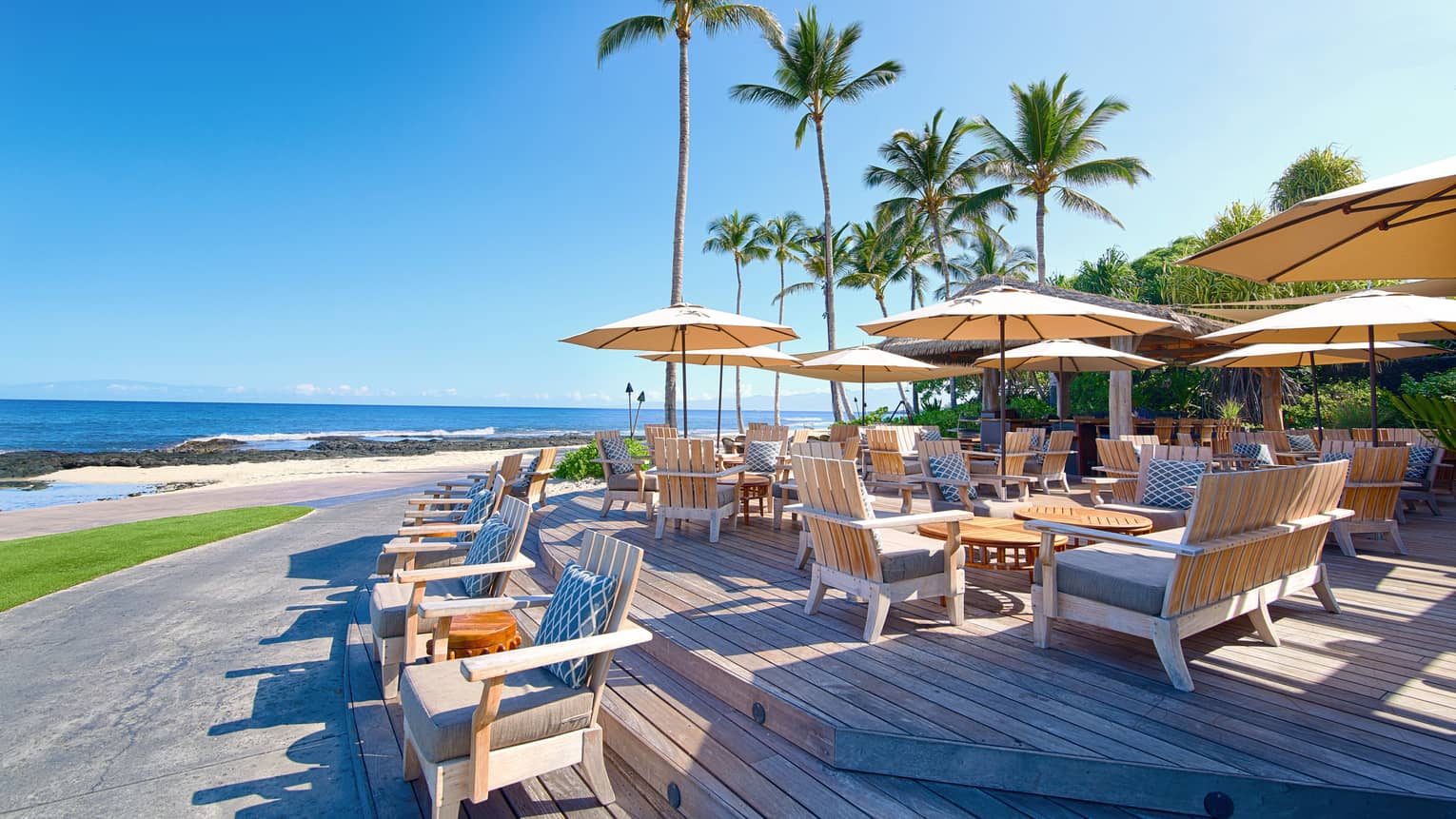 The Beach Tree Bar on a sunny day
